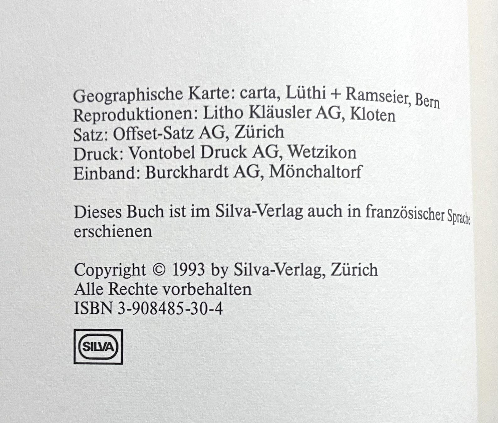 Libri: Silva Verlag, Dänemark, 1993 – Usato da Oftringen venduto da Vucki 1