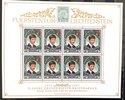 1987 Liechtenstein  Kleinbogen Prinz Alois **