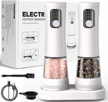 Elektrische Salz- & Pfeffermühlen 2er Set USB-C Weiss