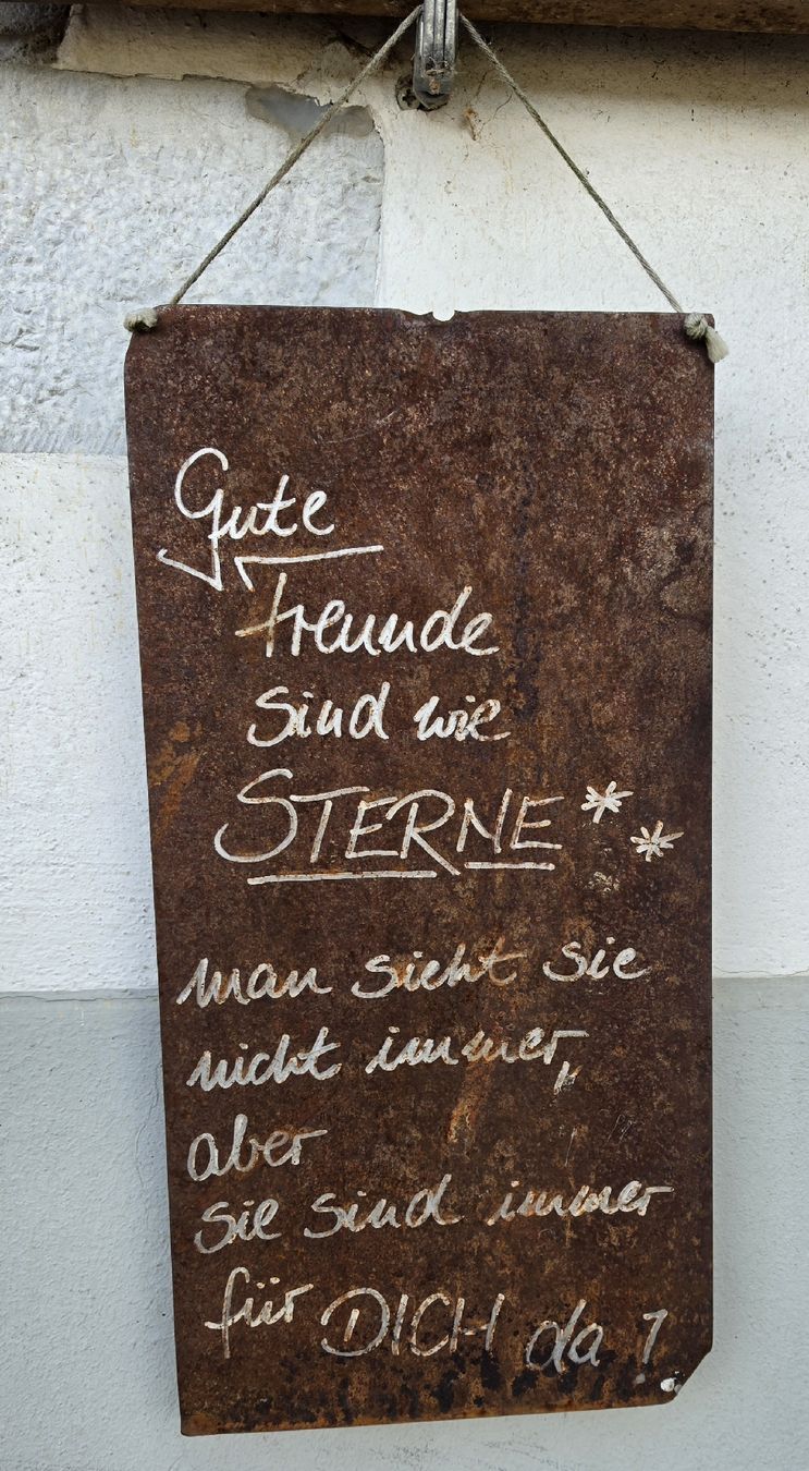Toutes les décorations: Dekoschild Edelrost Gute Freunde  – D'occasion à Laupersdorf par Withelady