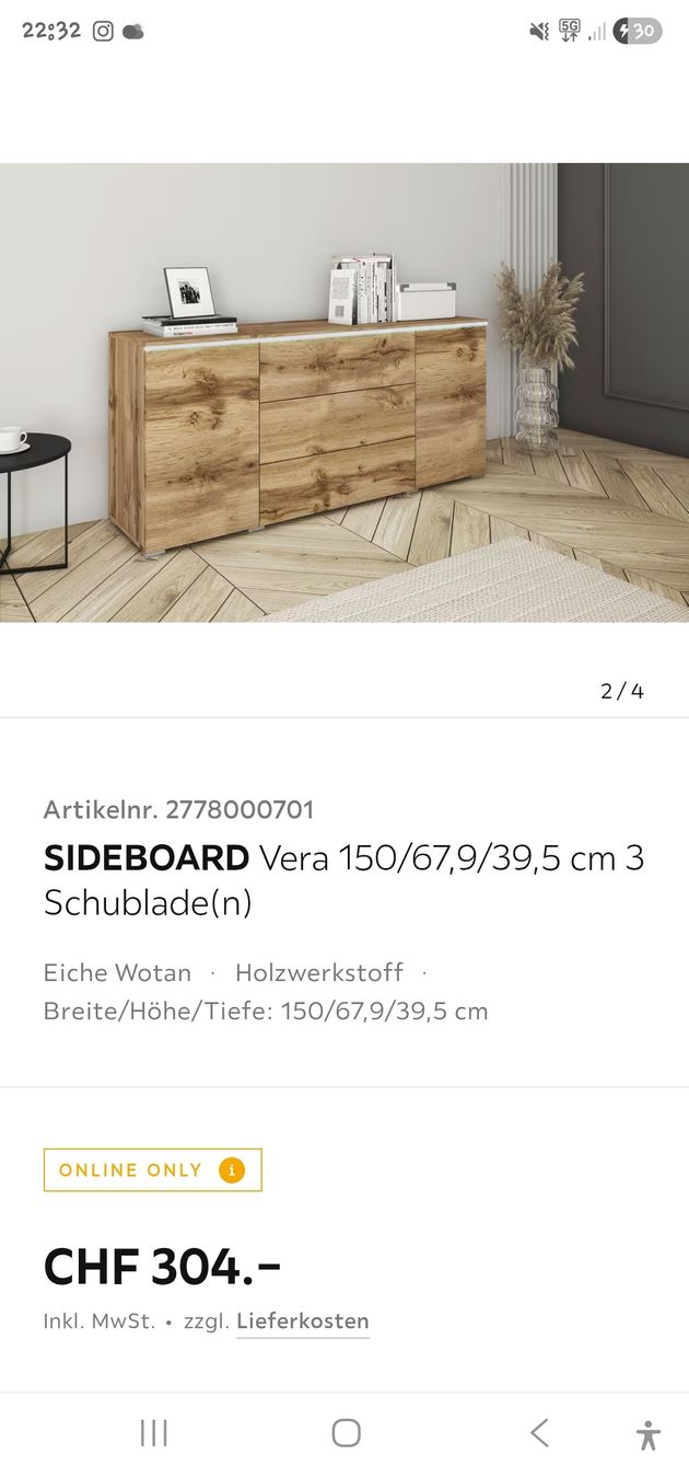 Kommoden: Kommode – Neu (gemäss Beschreibung) aus Freidorf TG von Fussball_pepsi