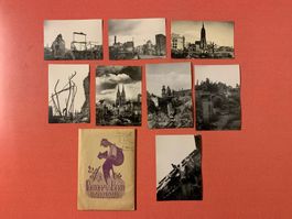 8 Alte Fotos aus 50-er Jahre, Ruinen Frankfurt & Köln