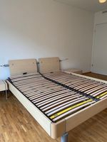Bett inkl. Matratze und zwei Nachttische