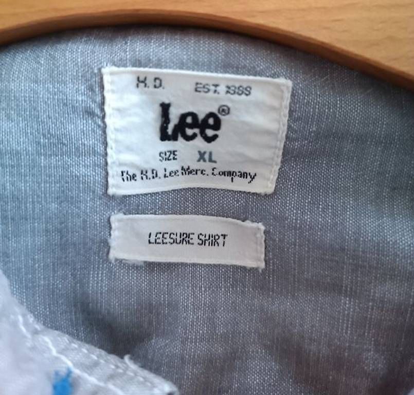 Camicie: Lee® Herrenhemd Freizeithemd Hemd Gr. XL grau – Usato da Greifensee venduto da Arkon616 1