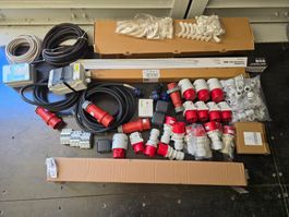 LAGERRÄUMUNG Div. Elektromaterial, Kabel, Stecker Restposten