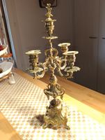 Jugendstil Kerzenhalter Bronziert um 1900j France Top