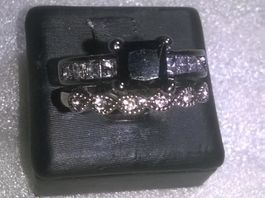 ring modeschmuck,,,mit echt kristall,,,glanzig