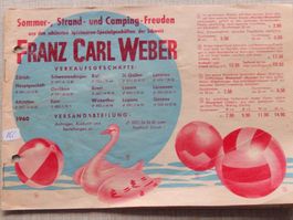 Katalog "Franz Karl Weber " ! top rar !   %% Ausverkauf %%
