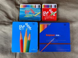 3 Caran d’Ache und 1 Bruynzeel design Blechboxen