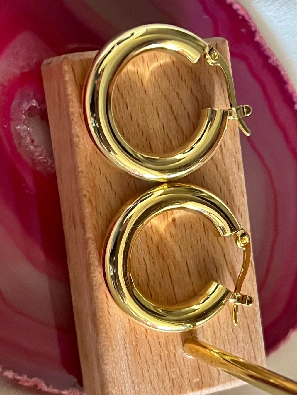 Orecchini pendenti & Orecchini a lobo: Créoles en argent doré - tampon 925 – Nuovo e nell'imballaggio originale da Thônex venduto da Swiss-Jewels 7