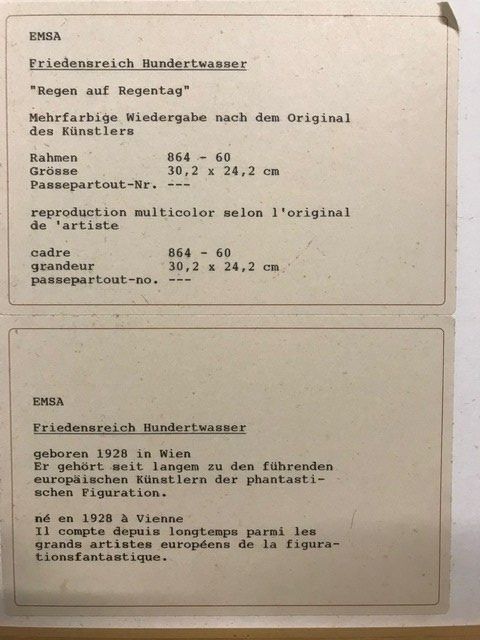 Foto & Immagini: Hundertwasser Friedensreich – Usato da Belp venduto da gastroblau 5