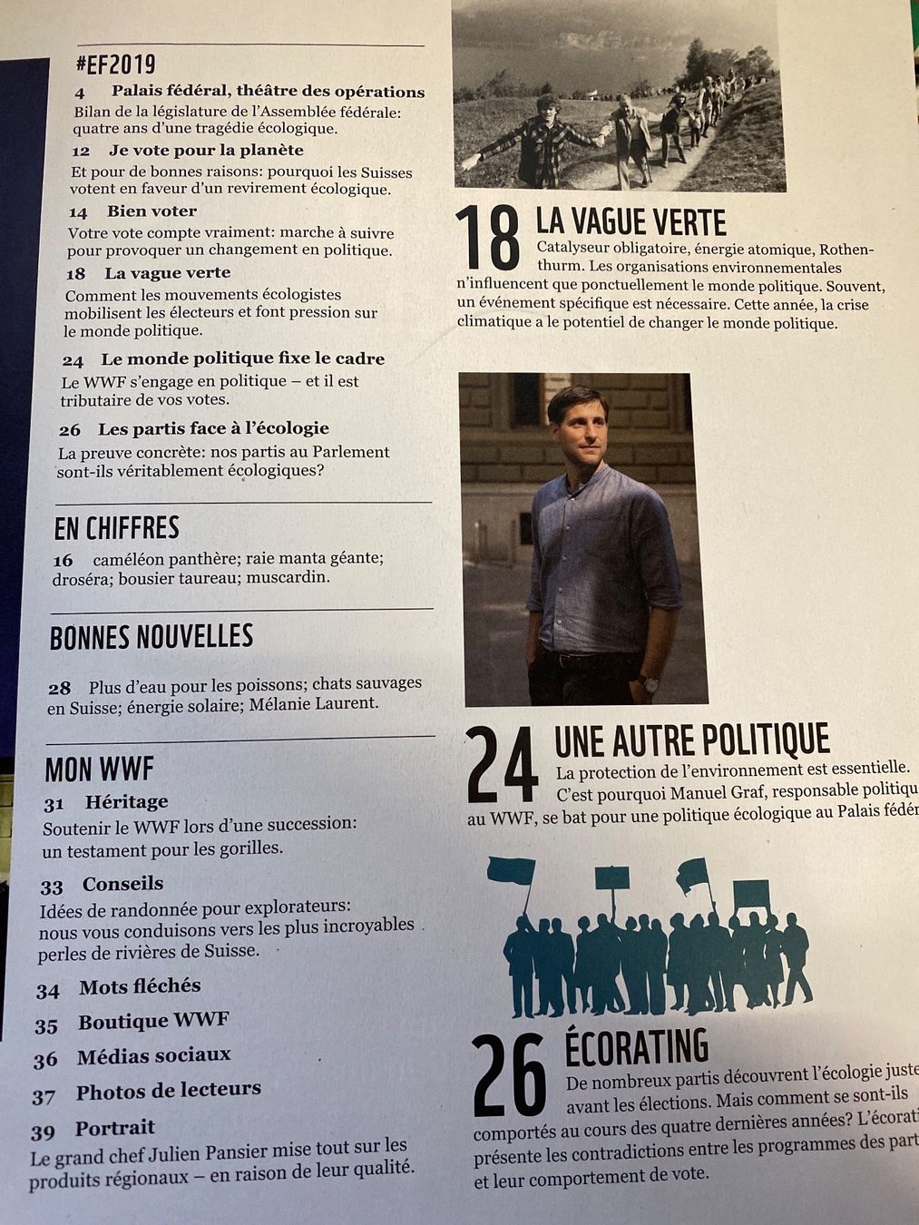 Zeitschriften & Magazine: Magazine WWF-  Suisse - 3/2019 – Gebraucht aus Le Brassus von cinema13 1