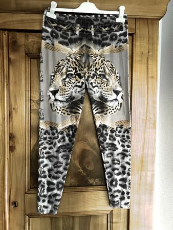 Leggings imprimé léopard, taille L neuf