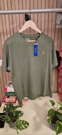 Polo Ralph Lauren T-Shirt Custom Slim Fit Grösse L grün neu
