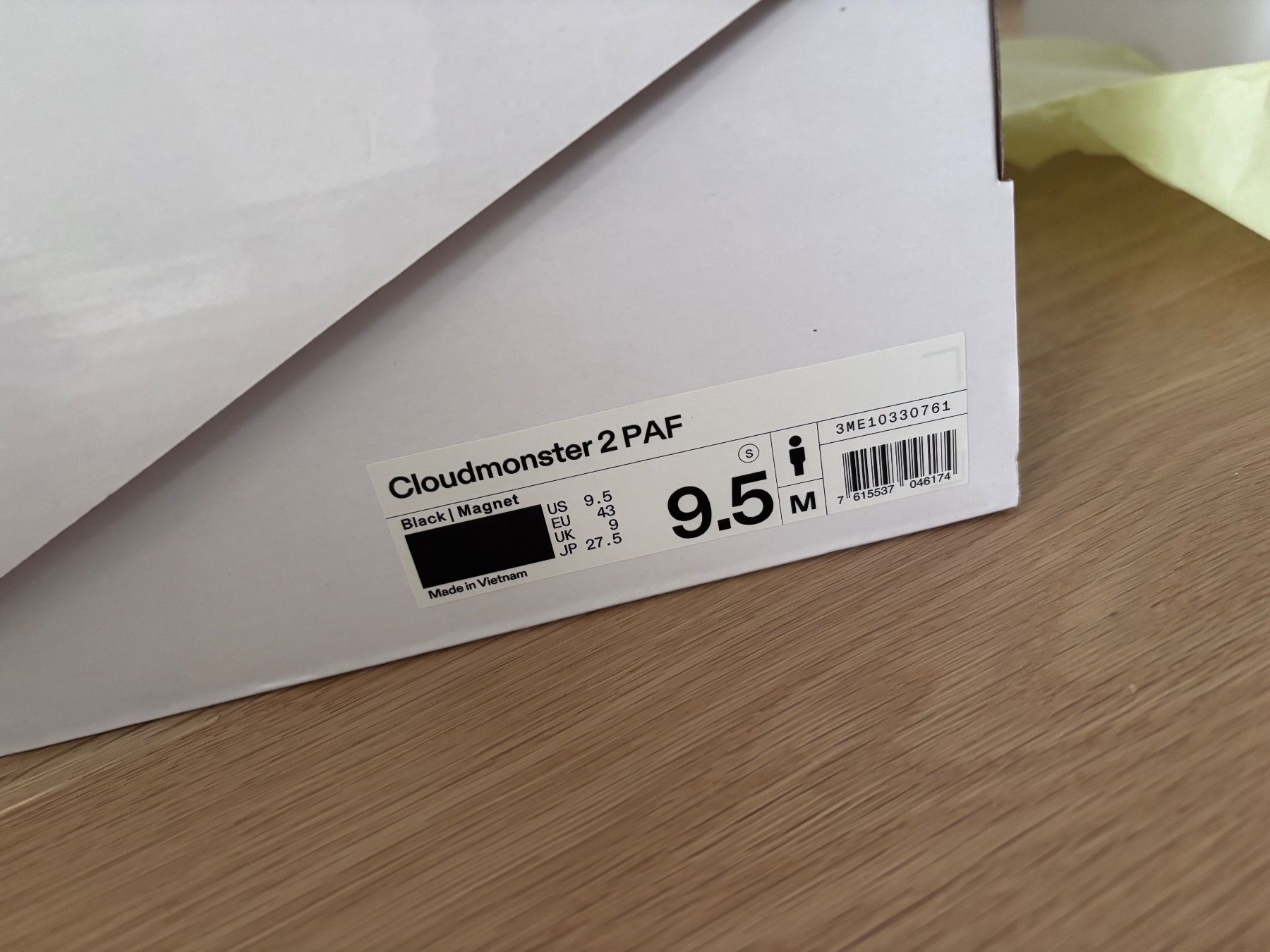 On Scarpe da uomo: ON x PAF Cloudmonster 2 (black / magnet) – Nuovo e nell'imballaggio originale da Winznau venduto da Lauralavera1 2