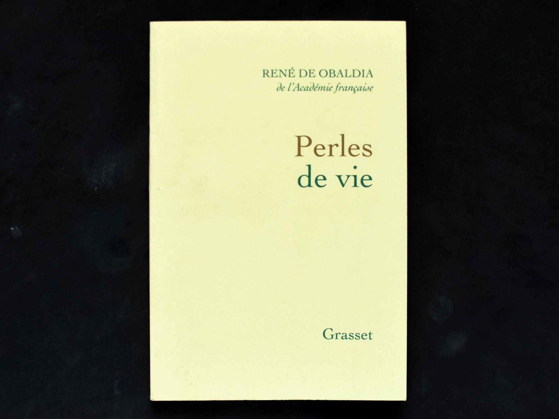 Bücher: René de Obaldia - Perles de vie – Gebraucht aus Belmont-sur-Yverdon von bichet02