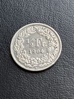 Monnaie Suisse 🇨🇭 1/2 fr 1904 argent 