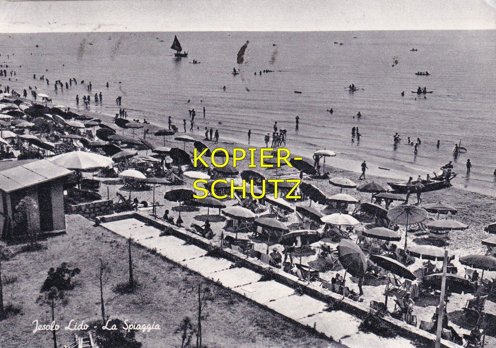 Ansichtskarten: Jesolo Lido - La Spiaggia /mp – Gebraucht aus Hombrechtikon von Rudolf07