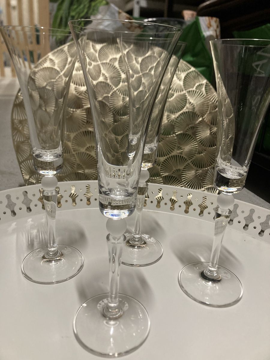 Verres: Kristall Champagnergläser 4er-Set – Neuf (Voir description) à Schlieren par Bella79 4