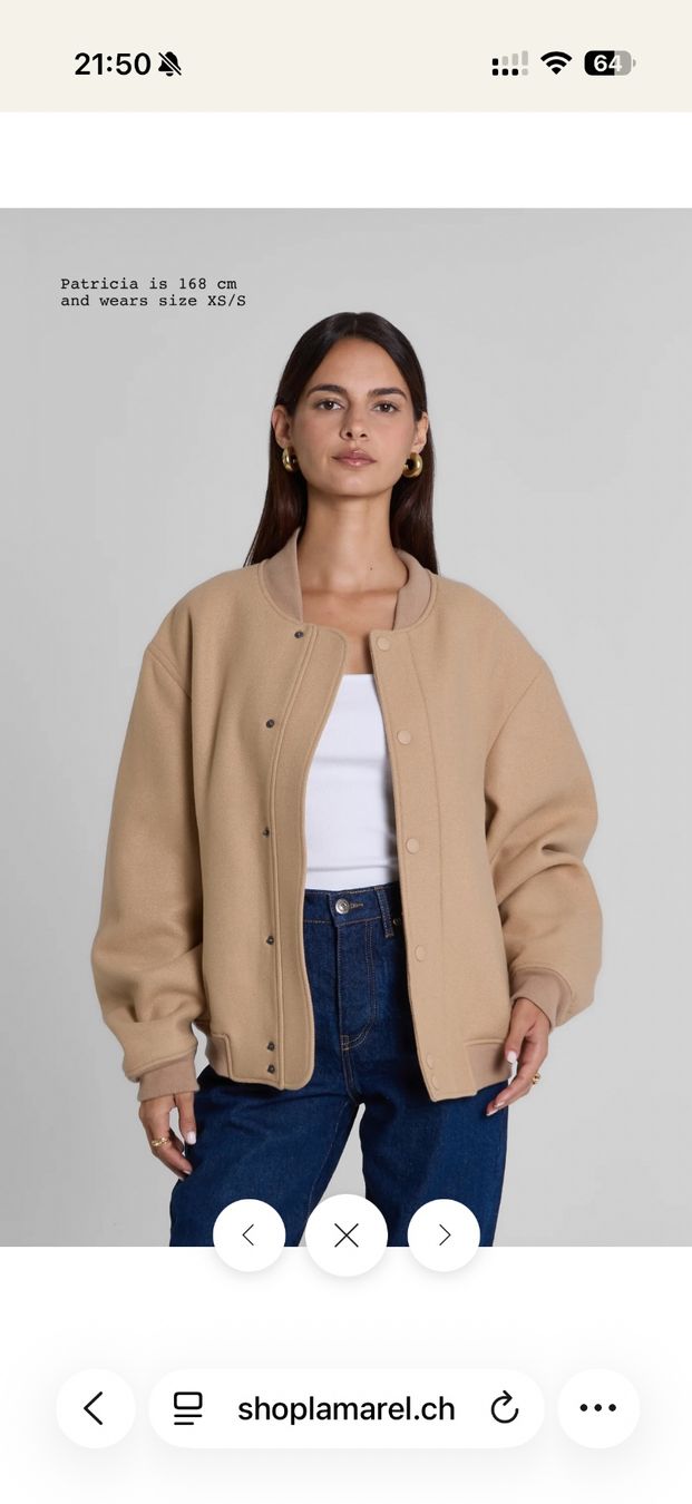 Lamarel Giacche: Lamarel Neu WOOL-BLENDED BOMBER JACKET – Nuovo (secondo la descrizione) da Zürich venduto da lor_x6yf 6