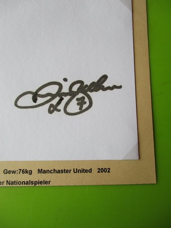 David Beckham Autogramm Wandbild A4 - England Fußball Legende Fanartikel
