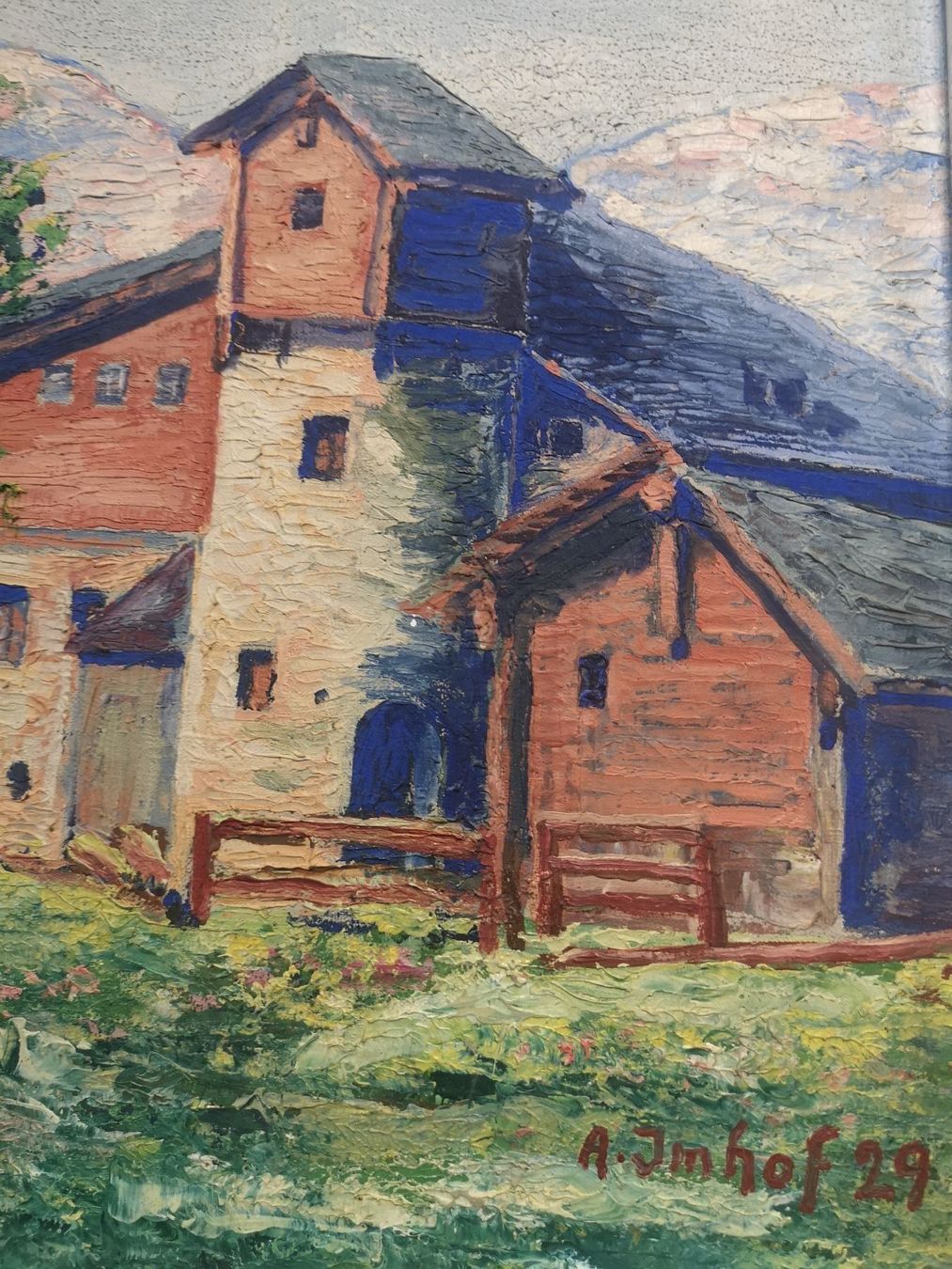Dipinti: JOSEPH A. IMHOF (1871-1955) – Usato da Genève venduto da Qanil77 3