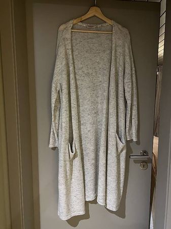 Strickjacke cream mit Mohair - SOAKED