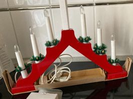 WEIHNACHTS PYRAMIDE MIT 7 KERZEN (Nr.1)
