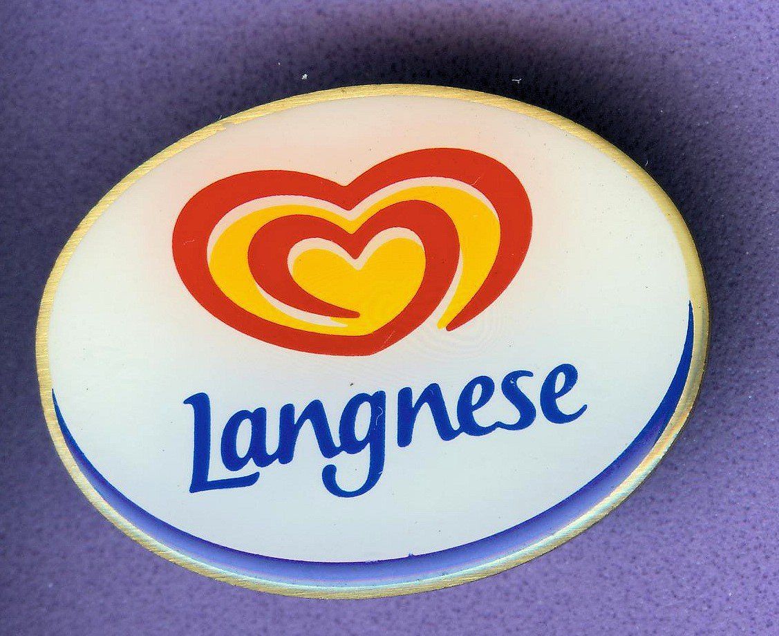 Plaketten & Abzeichen: Langnese  Glace  Logo – Gebraucht aus Winterthur von Sammleroase