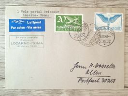 TR54 Enveloppe + Timbre Suisse 1940