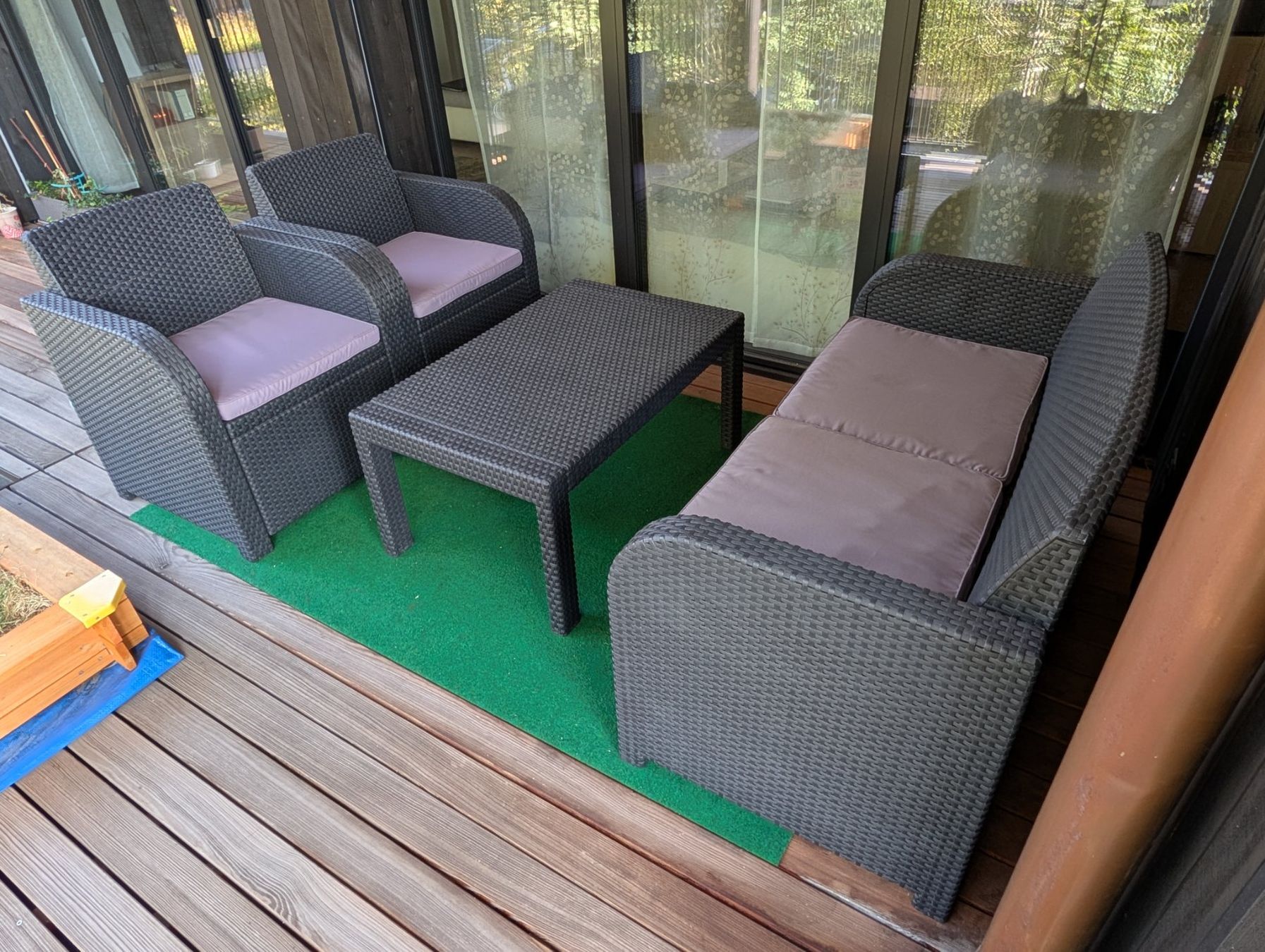 Jysk Tischset: Poly-Rattan Gartenlounge – Gebraucht aus Kriens von rob_whz8