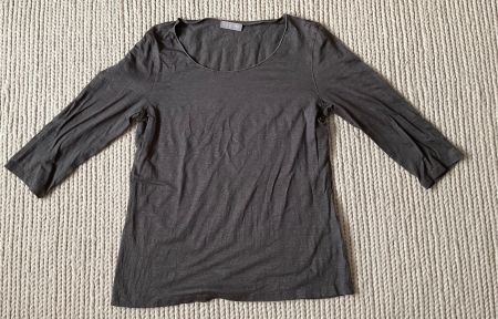LE TRICOT PERUGIA  Shirt 3/4 Arm mit Leinen Gr.L