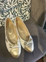 Schuhe APART weiss gold Grösse 5 guter Zustand