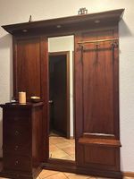 Mobile da ingresso in legno con specchio