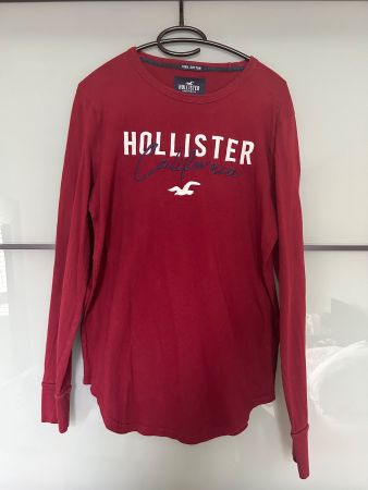 Herren Hollister Longsleeve Gr. S, weinrot