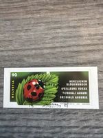 Briefmarke Helvetia Marienkäfer Glückwunschnetz 90 R