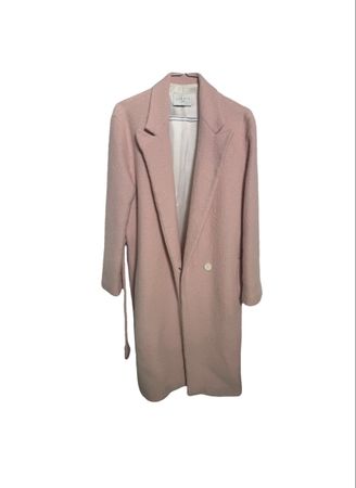 Cappotto Sandro lana vergine rosa taglia 36 
