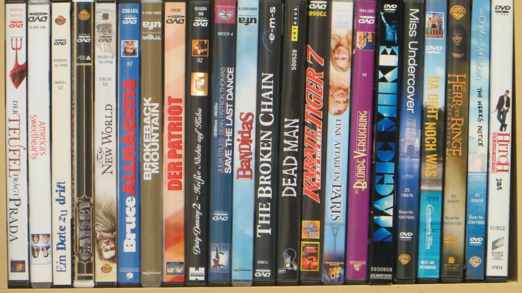 Tutti i DVDs: DVD-Sammlung: WillSmith, MelGibson, SandraBullock – Usato da Allschwil venduto da marketingprojects 2