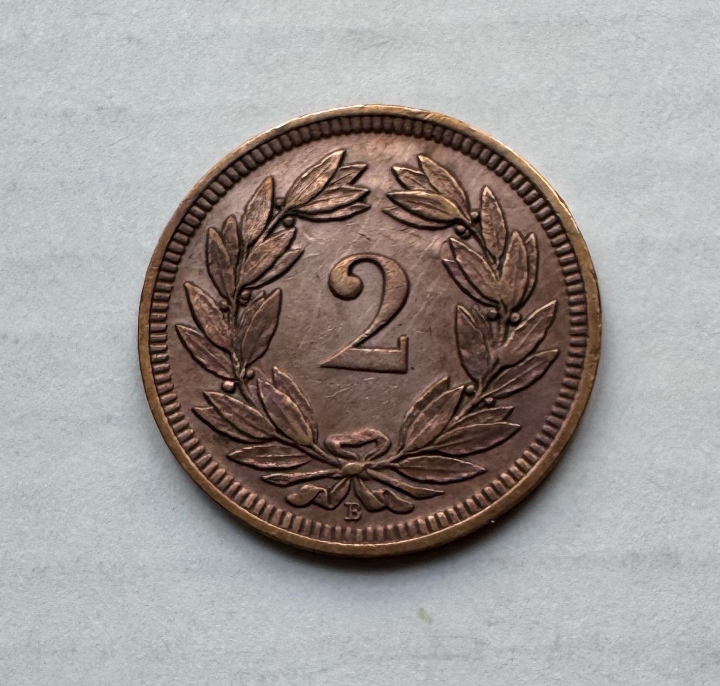 Tutti le monete: 1897 2 Rappen -unz – Nuovo (secondo la descrizione) da Kirchberg SG venduto da Zenhad69 1