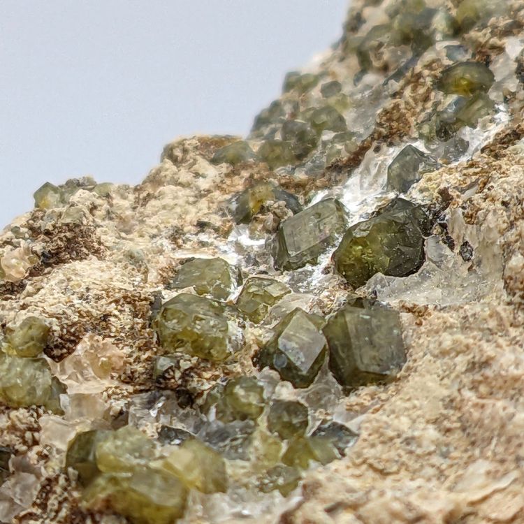 100+ DEMANTOIDE, Hervorragende GRÜNE GRANATE, NAMIBIA! (Nuovo (secondo ...