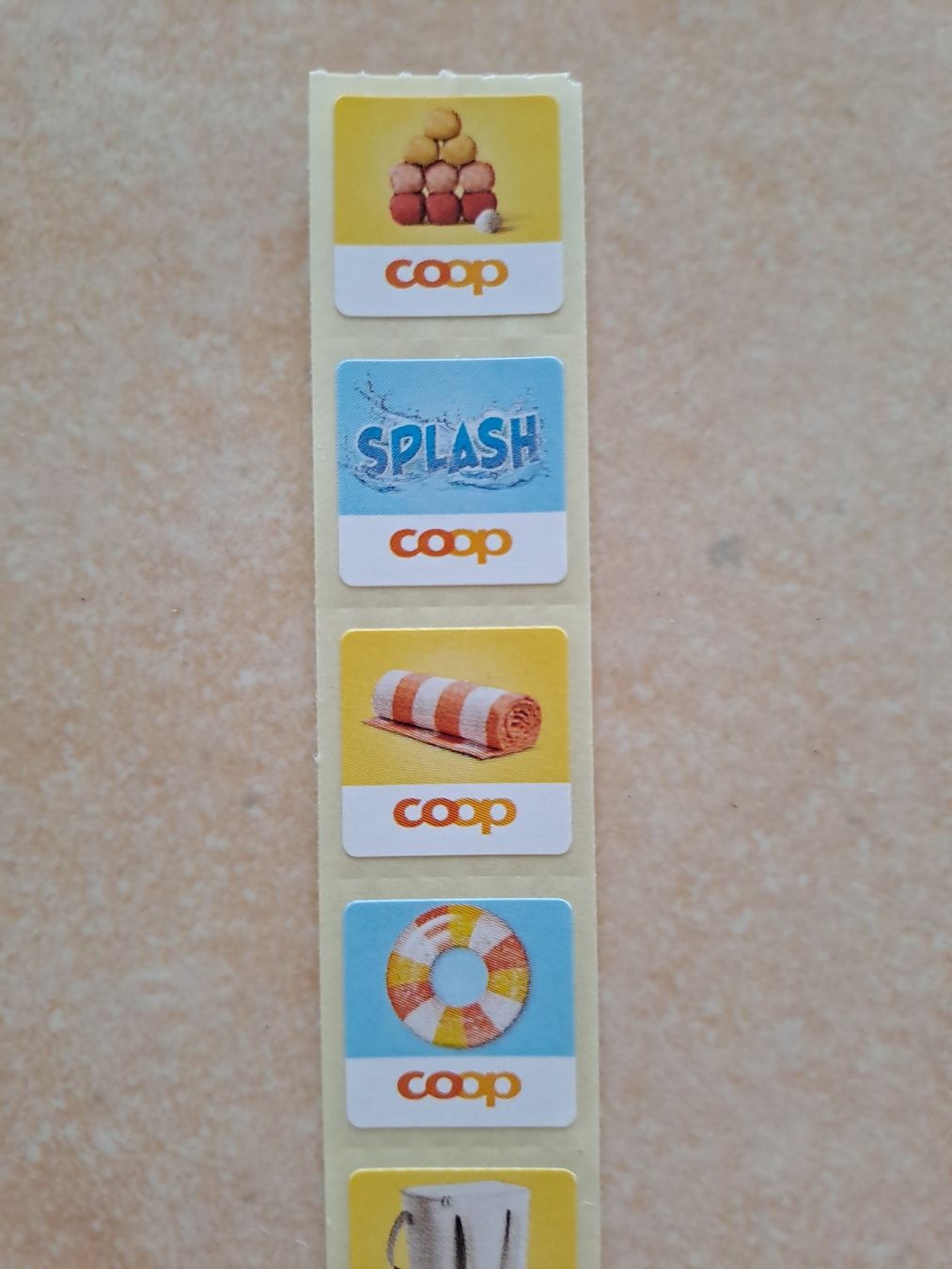 Autobahnvignetten: 10 vignettes Coop Splash été 2026 – Neu und originalverpackt aus Denens von Chanchantevend 1