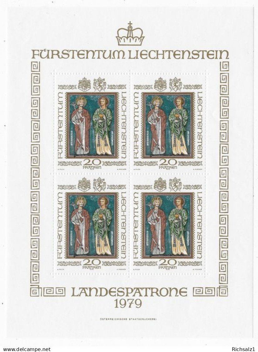 Tutti i francobolli: FL, Landespatrone 1979** Kat.120.- – Nuovo (secondo la descrizione) da Hefenhofen venduto da Richsalz