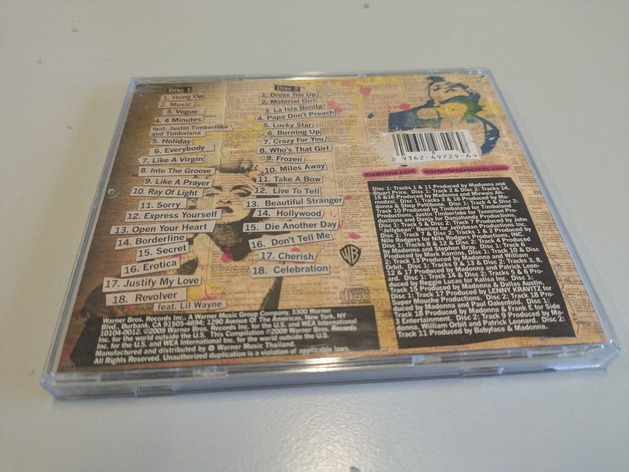 CD: Madonna Celebration THAILAND OFFICIAL CD PRESSING 2009 – Usato da Gersau venduto da pjs_687j 3
