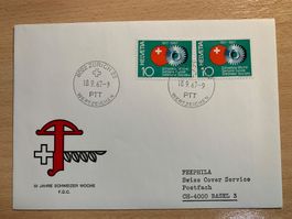 FDC 50 Jahre Schweizer Woche 1967 Briefmarken