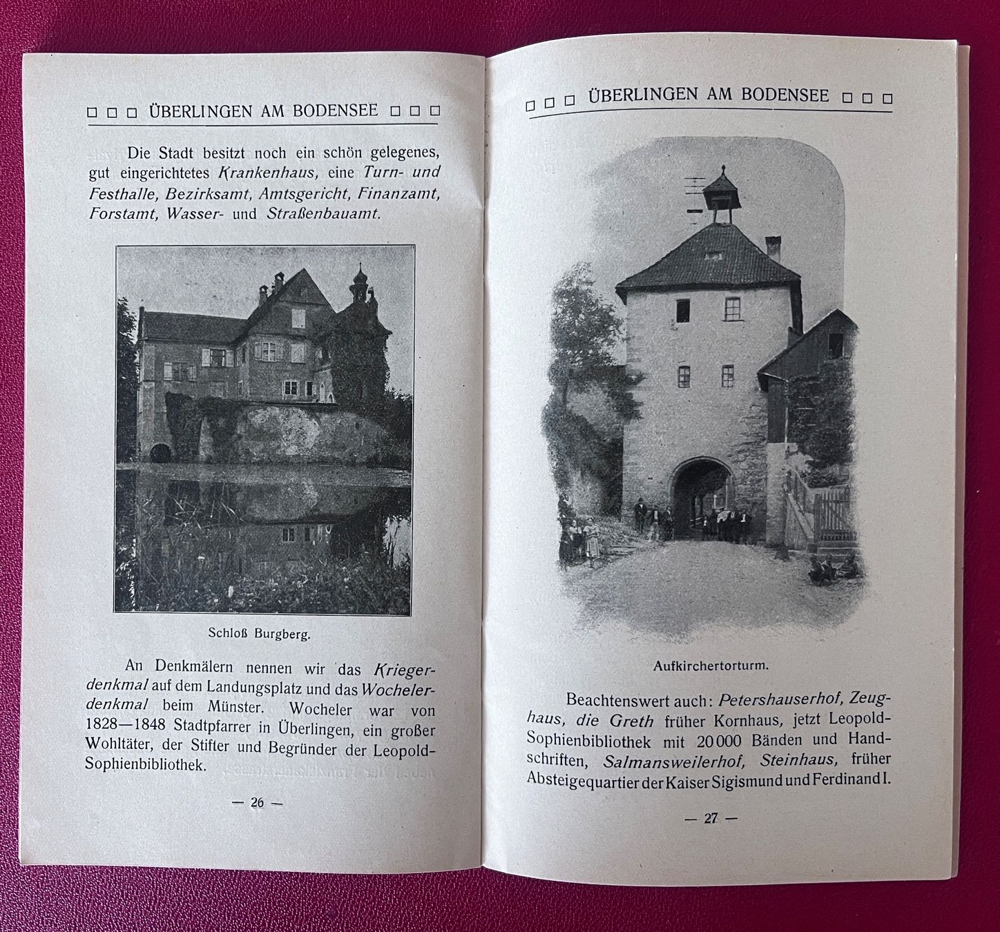 Cartoline postali: Prospekt Ueberlingen am Bodensee, 1921 – Usato da Biberist venduto da Edelfloh 5