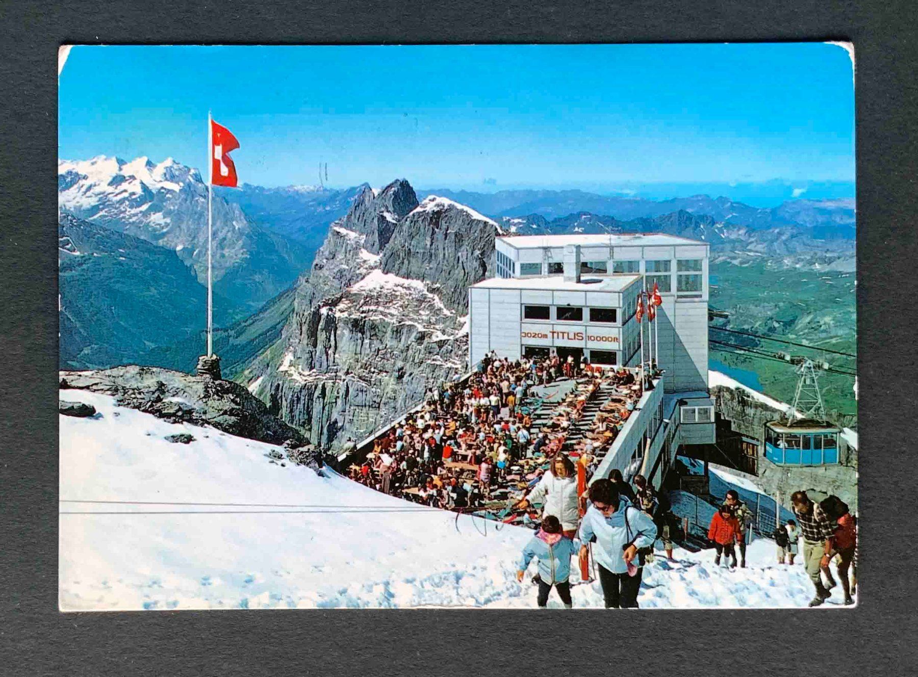 Cartoline postali: AK Engelberg Bergstation KleinTitlis – Usato da Goldau venduto da artelier1