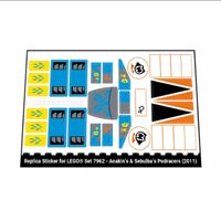 Lego Star Wars 7962 Sticker Satz