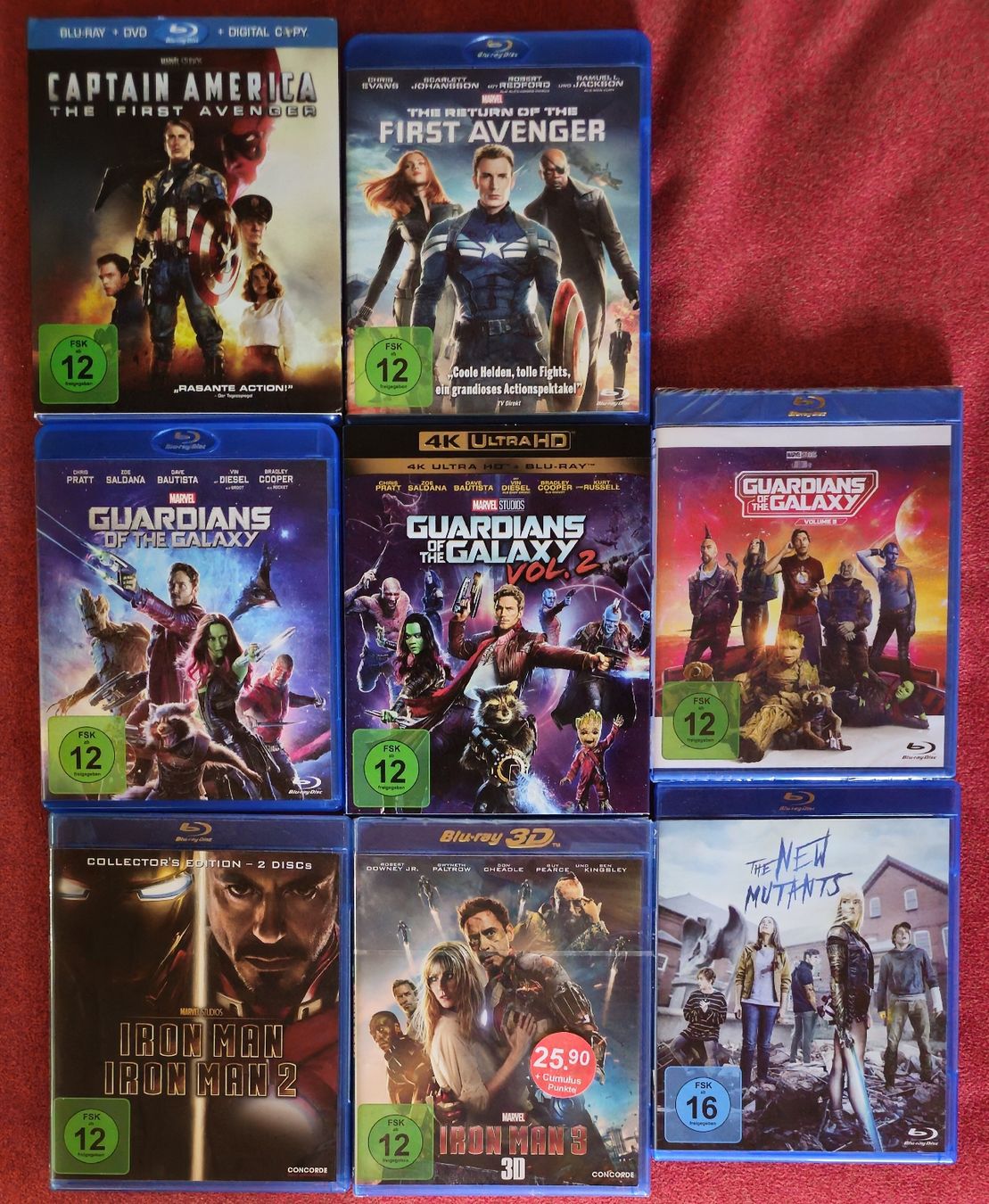 Alle DVDs: Marvel Filme Blu-ray Konvolut – Gebraucht aus Auslikon von pacomugi