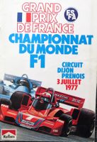 Programm Formel 1 GP France von 1977 in Dijon