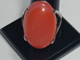 ring modeschmuck mit achat,,,orange